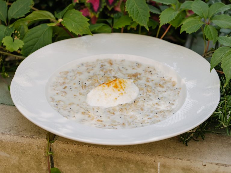 Каша Овсяная с маком и маскарпоне